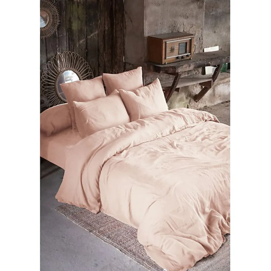 L'Effet Papillon Drap housse "Gaïa" toutes dimensions "Gaze de Coton" - Gaïa Guimauve - 140 x 190 cm bonnet de 30 cm Best