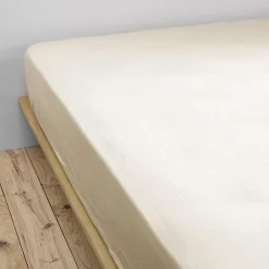 L'Effet Papillon Drap housse "Gaïa" toutes dimensions "Gaze de Coton" - Gaïa Pampa - 200 x 200 cm bonnet de 30 cm
