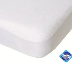 Domiva Drap housse imperméable pour nacelle couffin berceau cododo (50x85 cm - Blanc)