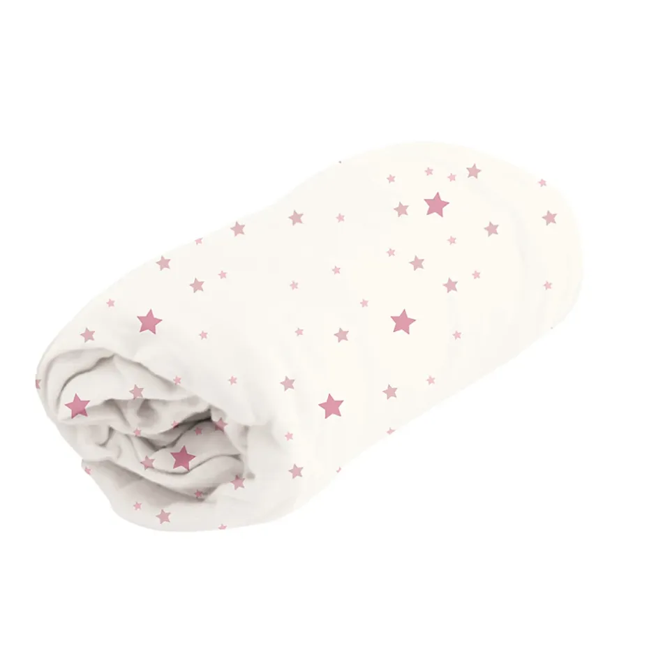 Domiva Drap housse imprimé Jolly (70x140 cm - Blanc)