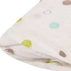 Poyet Motte Drap housse imprimé pois colorés (70x140 cm - Blanc)