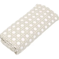 Linnea Drap housse imprimé 200x200 cm satin de coton VOYAGE Lin Bonnet 30 cm Online