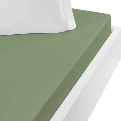 Sensei Maison Drap housse jersey coton peigné extensible bonnet 30 cm Sauge 180x200 cm MANHATTAN