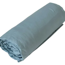 Tradilinge Drap housse jersey uni en 100% coton (90x190 cm - Bleu)