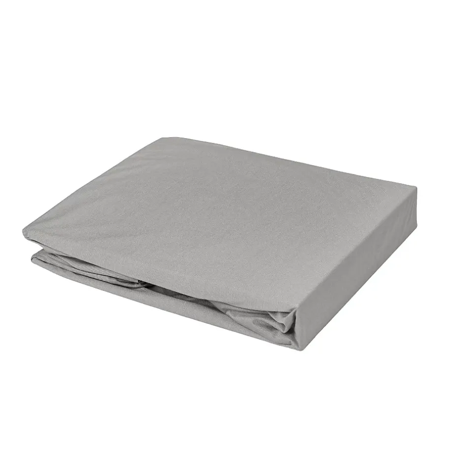 Toison d'Or Drap housse élastiqué en 100% coton peigné (85x195 cm - Taupe) Hot