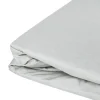 Toison d'Or Drap housse élastiqué en 100% coton peigné (85x195 cm - Gris Perle) Best