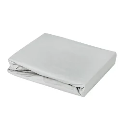 Toison d'Or Drap housse élastiqué en 100% coton peigné (180x200 cm - Gris Perle) Hot