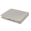 Toison d'Or Drap housse élastiqué en 100% coton peigné (85x195 cm - Gris Galet) Sale