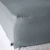L'Effet Papillon Drap housse "Lysandre" toutes dimensions "Lyocel" - Lysandre Stone - 140 x 200 cm bonnet de 30 cm