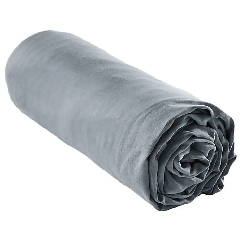 L'Effet Papillon Drap housse "Lysandre" toutes dimensions "Lyocel" - Lysandre Stone - 140 x 200 cm bonnet de 30 cm