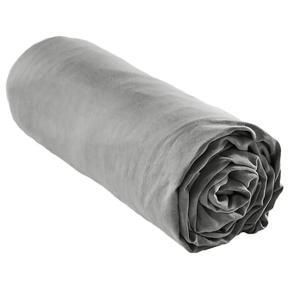 L'Effet Papillon Drap housse "Lysandre" toutes dimensions "Lyocel" - Lysandre Granit - 180 x 200 cm bonnet de 30 cm