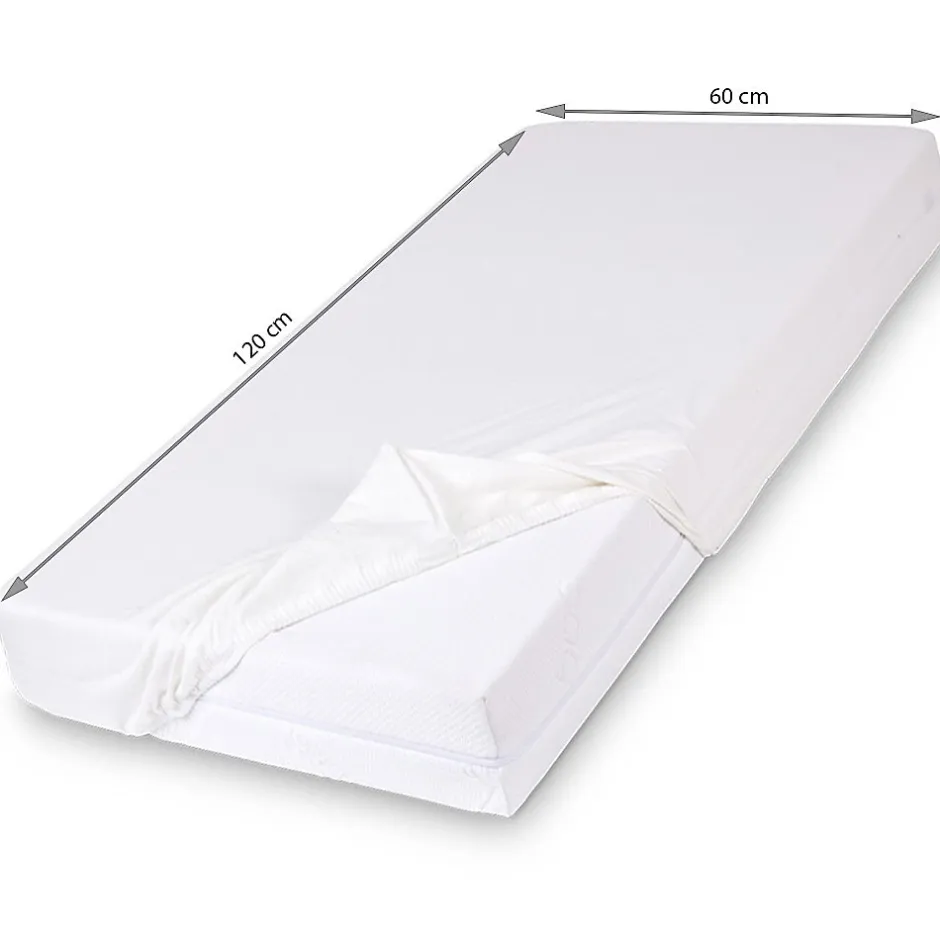 Monmobilierdesign Drap Housse Matelas Enfant Fibre Bambou Oeko-tex 60 X 120 Cm