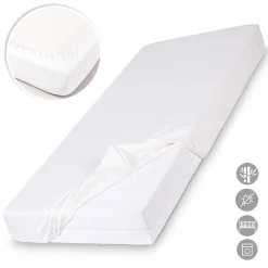 Monmobilierdesign Drap Housse Matelas Enfant Fibre Bambou Oeko-tex 60 X 120 Cm