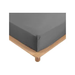 Promolinge Drap Housse Percale Bonnet 30 Cm 190x140cm anthracite Best