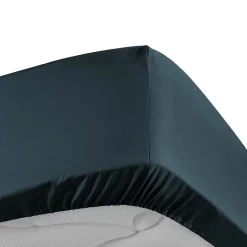 Douceur D'Intérieur Drap Housse Percale Bonnet 30 Cm 200x160cm bleu