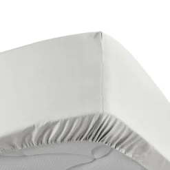 Douceur D'Intérieur Drap Housse Percale Bonnet 30 Cm 190x140cm Blanc