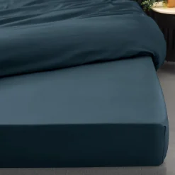 Douceur D'Intérieur Drap Housse Percale Bonnet 30 Cm 190x90cm bleu