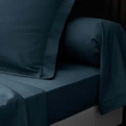 Douceur D'Intérieur Drap Housse Percale Bonnet 30 Cm 190x90cm bleu