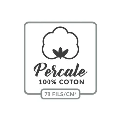 Douceur D'Intérieur Drap Housse Percale Bonnet 30 Cm 200x160cm Rose