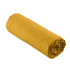 Douceur D'Intérieur Drap Housse Percale Bonnet 30 Cm 200x160cm jaune Clearance