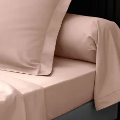 Douceur D'Intérieur Drap Housse Percale Bonnet 30 Cm 190x140cm Rose
