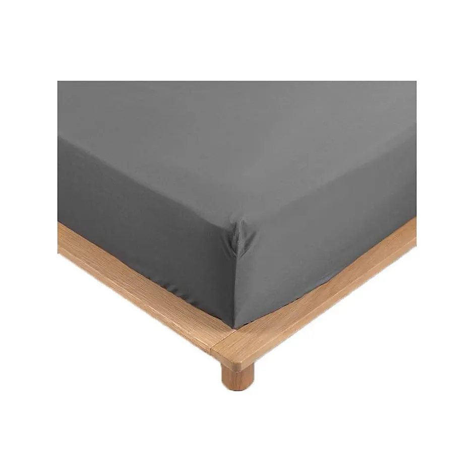 Promolinge Drap Housse Percale Bonnet 30 Cm 200x160cm anthracite