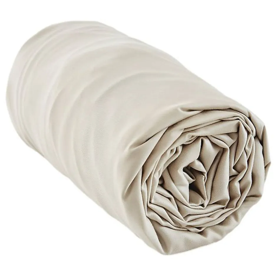 L'Effet Papillon Drap housse "Salomé" Viscose de bambou 120 fils/cm² toutes dimensions - Salomé Pampa - 180 x 200 cm bonnet de 30 cm Discount