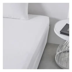 Todays Tools Drap housse TODAY Essential - 140 x 200+30 cm - 2 personnes - 100% Coton uni - Craie Sale