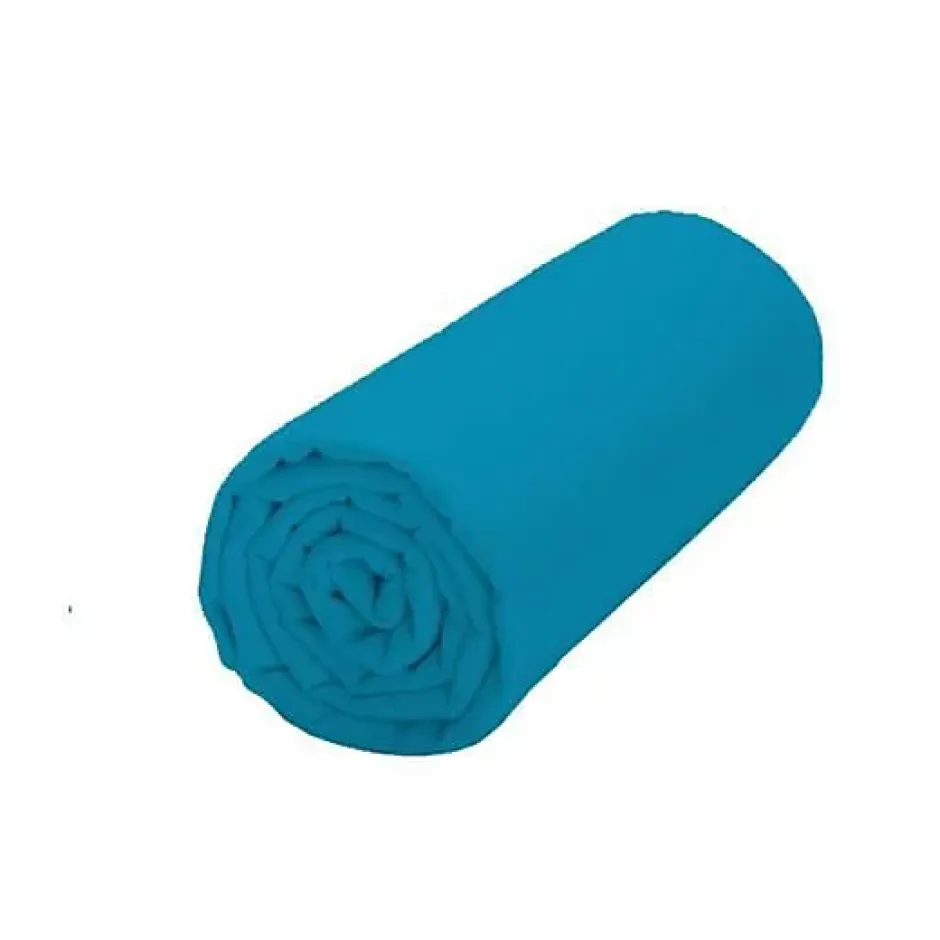 Univers Décor Drap housse Turquoise 180 x 200 cm / 100% coton / 57 fils/cm² Clearance