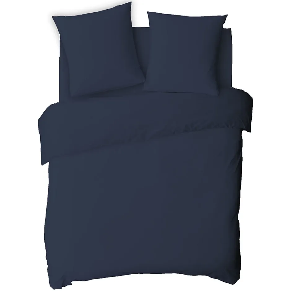 Future Home Drap housse uni en coton 57 fils 140x200cm