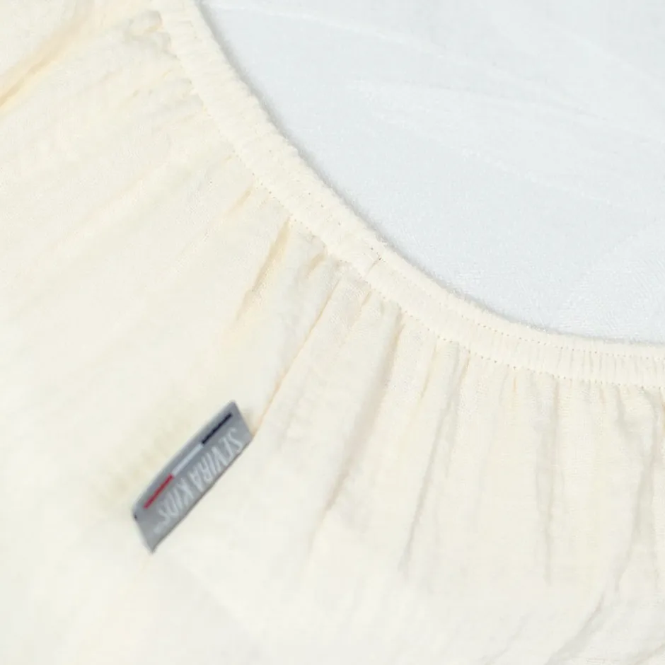 Sevira Kids Drap housse uni en gaze de coton