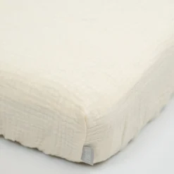Sevira Kids Drap housse uni en gaze de coton