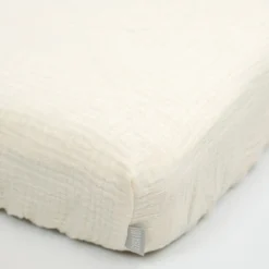 Sevira Kids Drap housse uni en gaze de coton