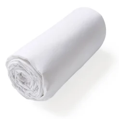 Linnea Drap housse uni 160x200 cm bonnet 40 cm coton ALTO blanc Outlet