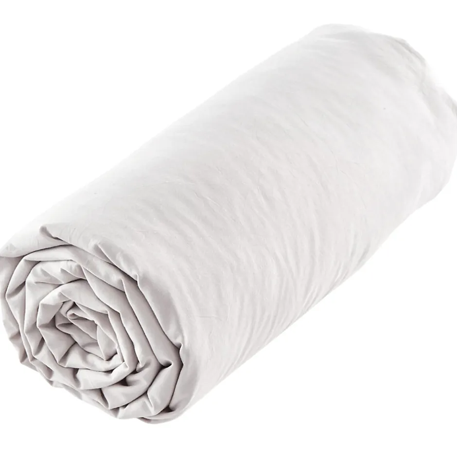 Linnea Drap housse uni 160x200 cm MILA 100% polyester micro lavée blanc