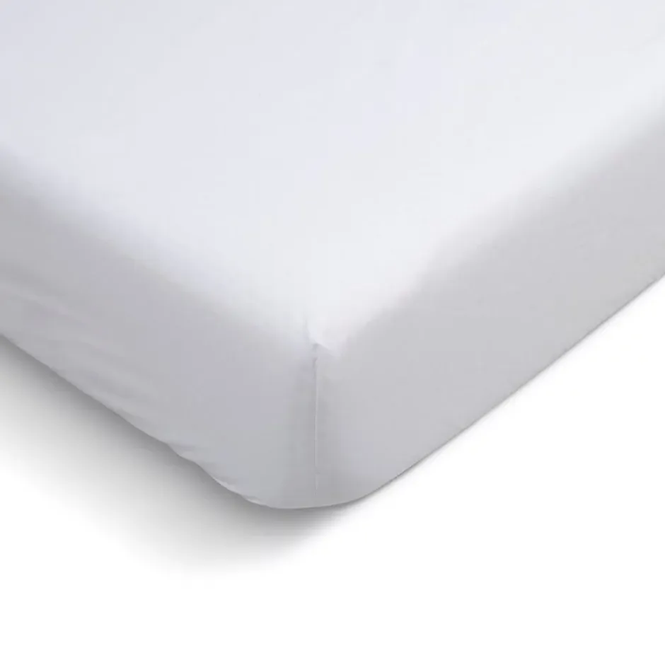 Bleu Calin Drap Housse uni 180x200cm PERCALE BLANC Clearance