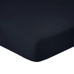 Housse De Rêve Drap housse 90x190 + 28 cm 100% Coton 57 fils Noir