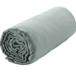 Housse De Rêve Drap housse 160x200 + 30 cm Satin de Coton Celadon