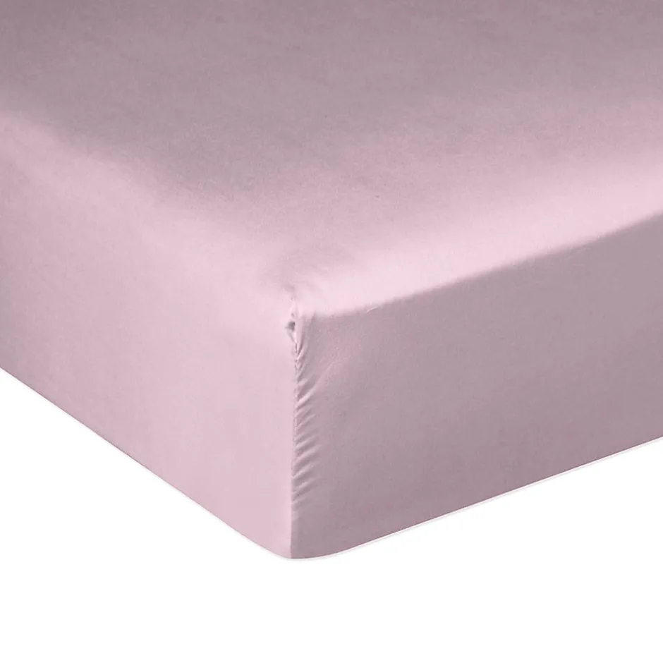 Housse De Rêve Drap housse 140x190 + 30 cm Satin de Coton Violet Online