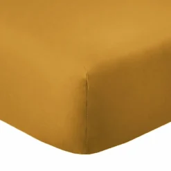 Housse De Rêve Drap housse 160x200 +35 cm 100% coton 57 fils safran Online