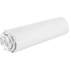 Housse De Rêve Drap housse 140x190 +35 cm Coton 57 fils Blanc Sale