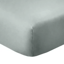 Housse De Rêve Drap housse 140x190 +35 cm Coton 57 fils Silver