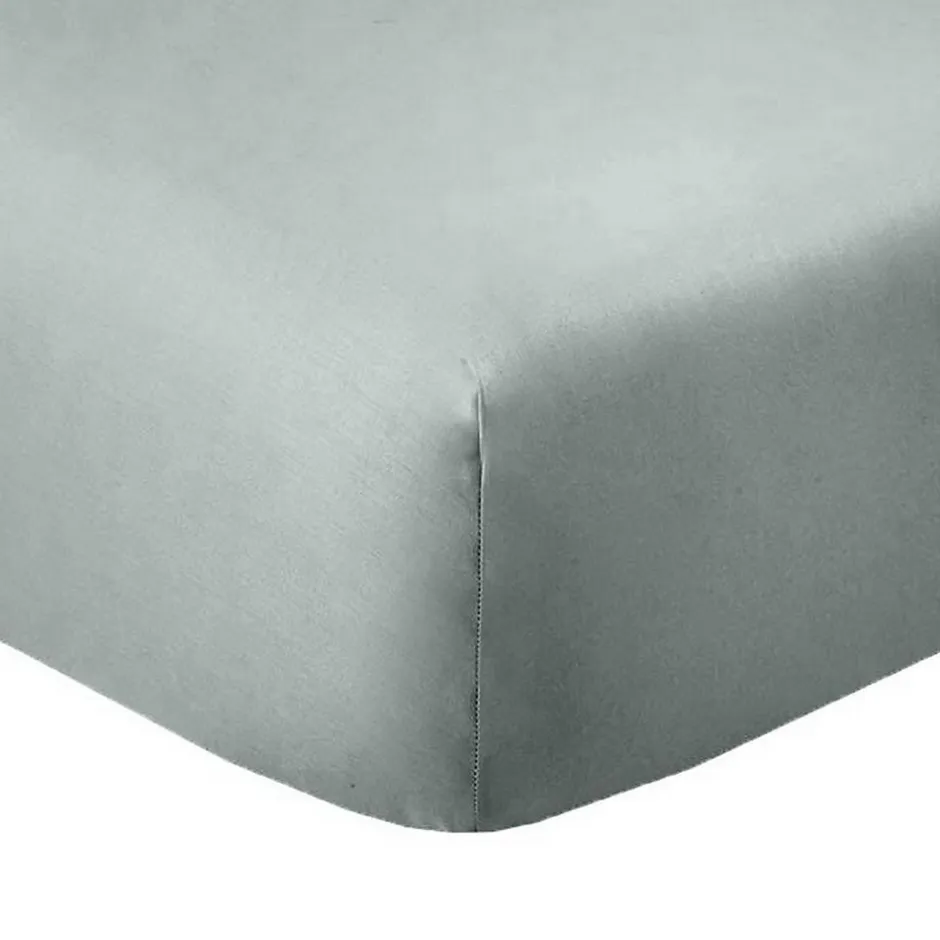 Housse De Rêve Drap housse 140x190 +35 cm Coton 57 fils Silver