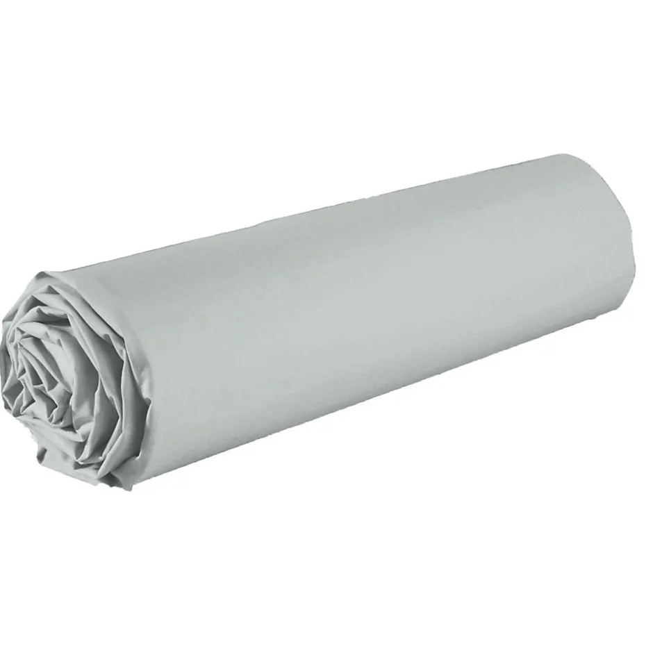 Housse De Rêve Drap housse 140x190 +35 cm Coton 57 fils Silver