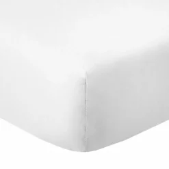 Housse De Rêve Drap housse 90x190 +35 cm Coton 57 fils Blanc