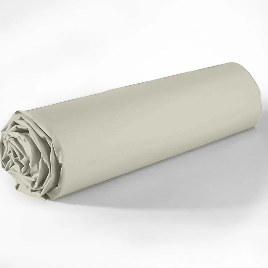 Housse De Rêve Drap housse 140x190 +35 cm Coton 57 fils Ivoire