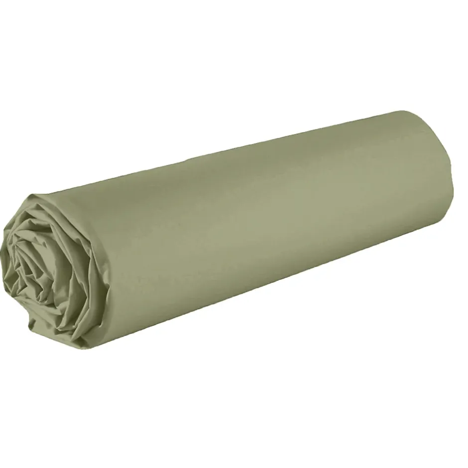 Housse De Rêve Drap housse 140x190 +35 cm Coton 57 fils Verveine Hot