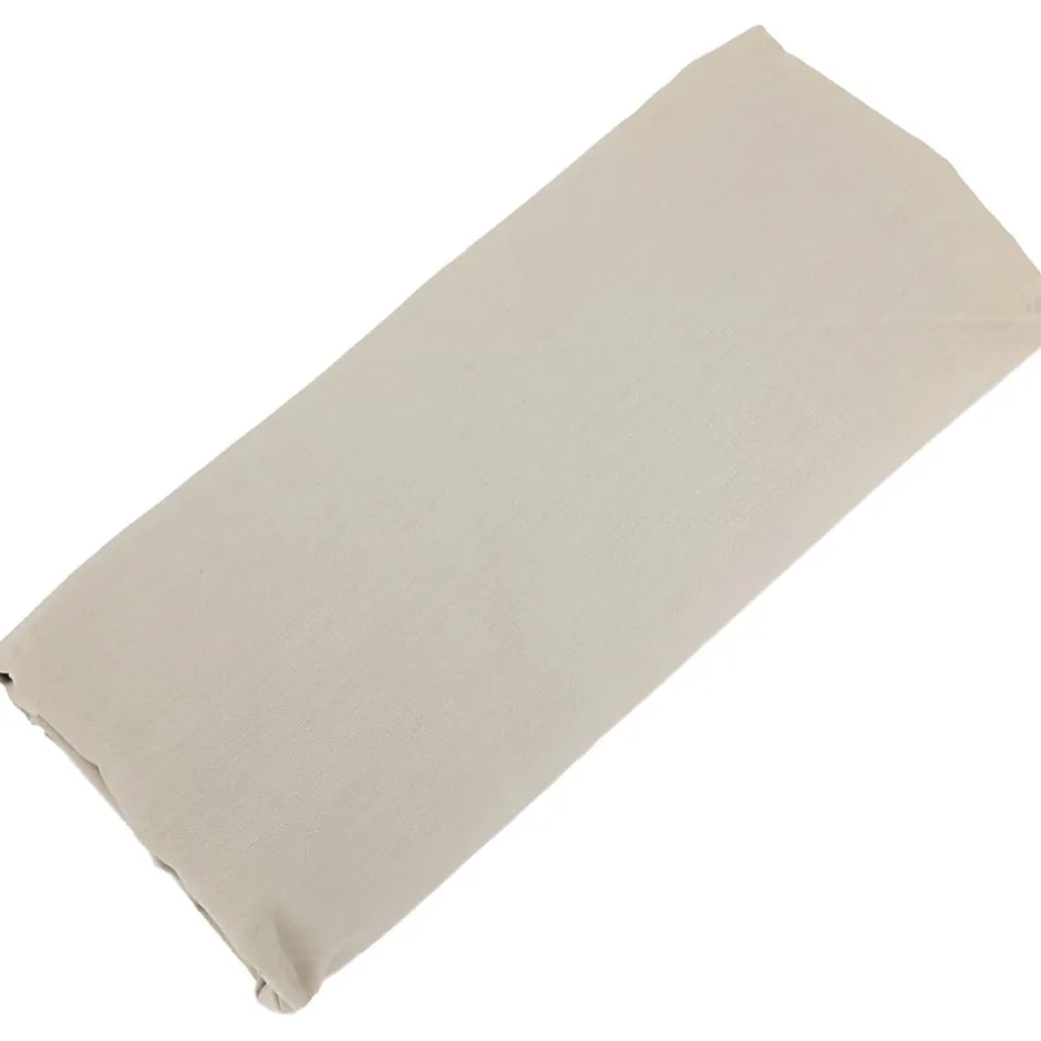 Linnea Drap housse 200x200 cm bonnet 30 cm percale de coton PASSION PERCALE beige Lin