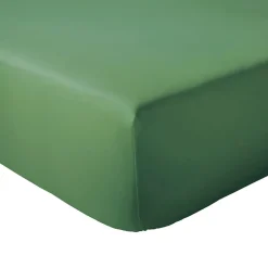 Linnea Drap housse 120x190 cm bonnet 30 coton ÉVASION Vert fougère New