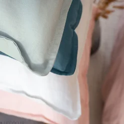 Linnea Drap housse 140x190 cm coton lavé LINO gris